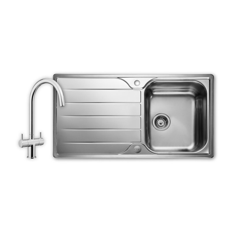 Albion 950 x 508mm single bowl pack - TSW1CM/