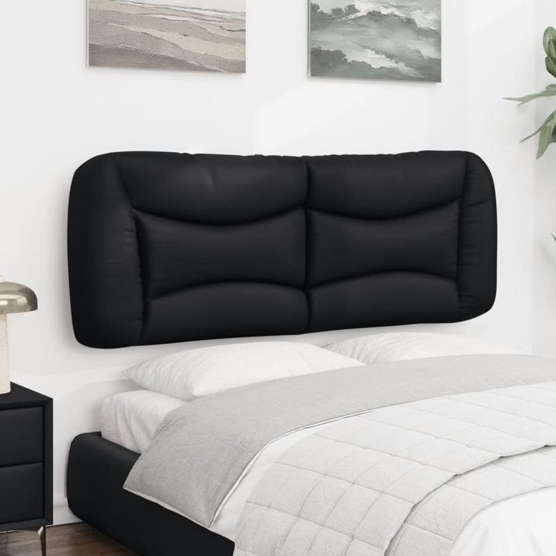 Upholstered Faux Leather Headboard, 48cm H x 137cm W x 15cm D