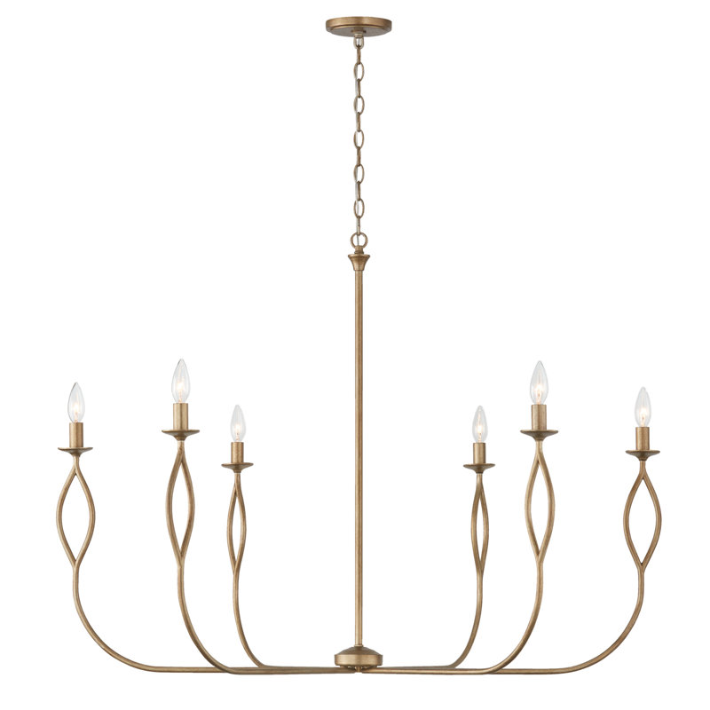 Lustre classique / traditionnel à 6 lumières à intensité variable Cohen