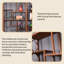 Vitrine en bois massif de style chinois de 90,55 po pour thé et autres articles-900580513