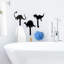 Crochets décoratifs pour portemanteaux en métal noir
