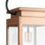Lanterne suspendue d'extérieur en cuivre antique Ginseng 1 lumière H 27,37 po