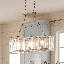 Lustre linéaire à 3 lumières Genry en argent-86792527