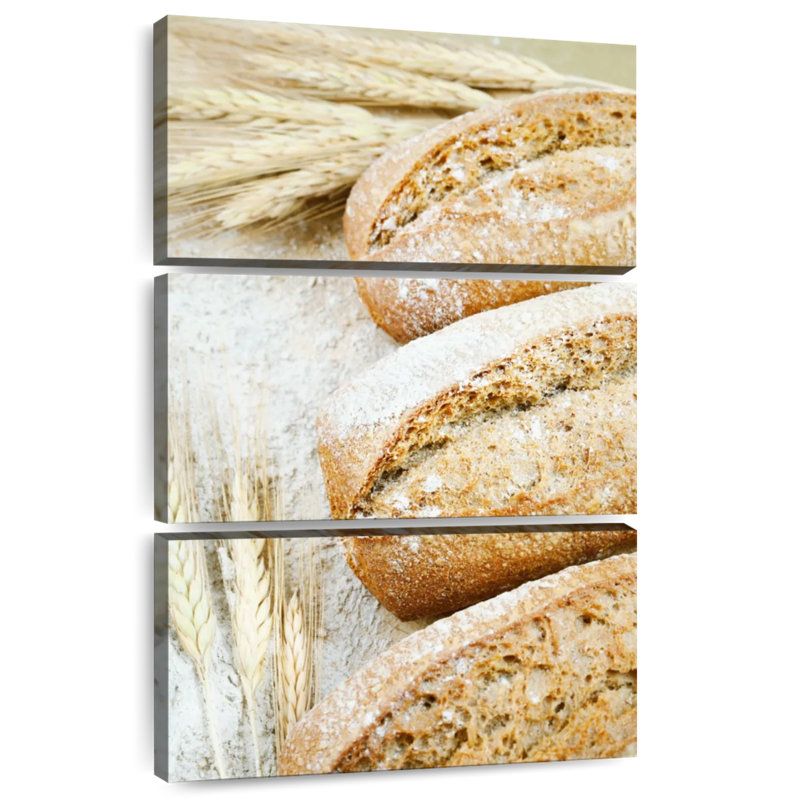 Yarlin Three Wheat Loaves, 57" H x 36" W