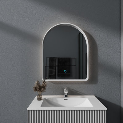 23.6'' X 29.5'' LED Light Mirror Framed Wall Mounted Bathroom/Vanity Mirror
