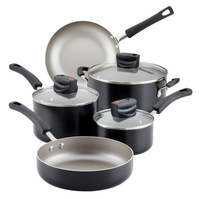 Farberware Smart Control Nonstick Cookware Pots and Pans Set, 14 Piece