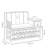 Chinese-style solid wood shoe bench