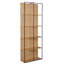 Gerald 87" Tall Oak Veneer Bookcase, Natural