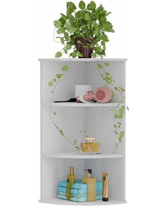 Corner Shelf, White