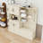 Multifunctional Hall Cabinet with Storage & Hooks, 2-in-1 Left-Right Combination Design-881270361