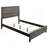 Cabrillo Grey Oak Wood Full Panel Bed