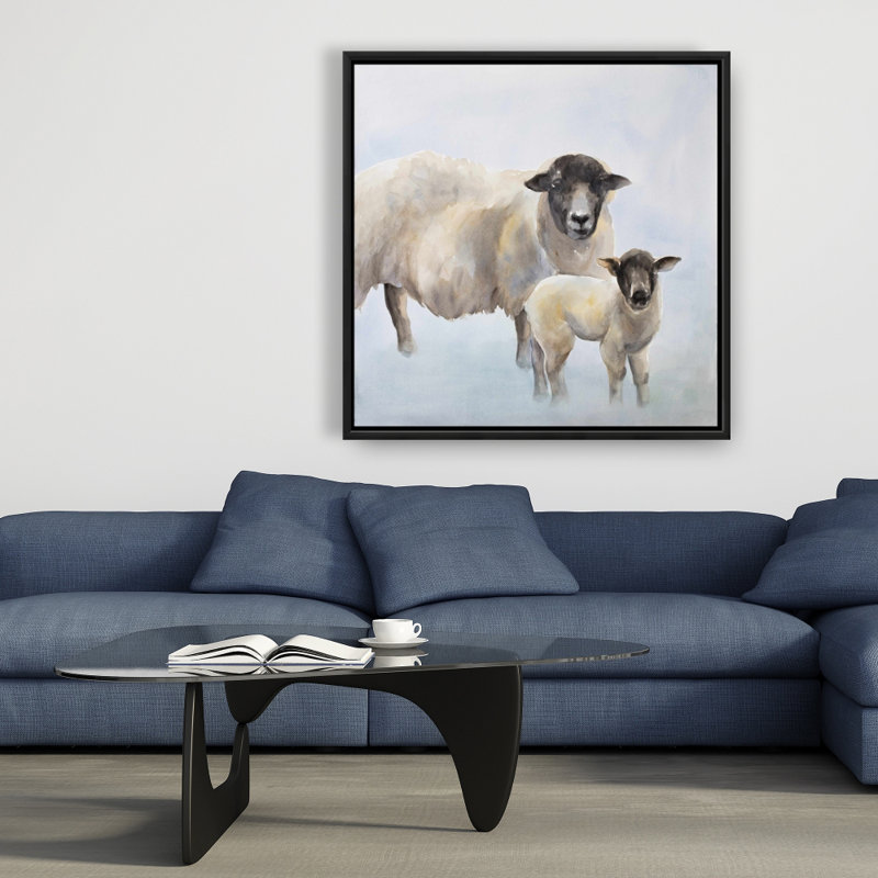 «Sheep And Its Baby» sur toile