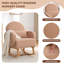 Chaise berçante rembourrée avec repose-pieds Teddy-1783857055