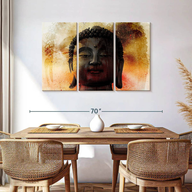 Leisha Vibes Buddha, 36" H x 57" W