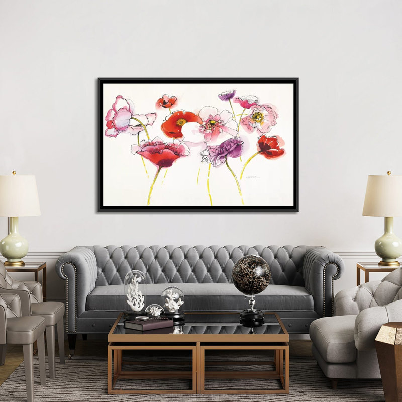 Somniferums, reproduction d’art sur toile tendue, H 40 po x l 60 po x P 1,5 po, Toile avec cadre noir, Pas de tapis