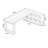 Walnut L-Shaped Solid Wood desks-108045218