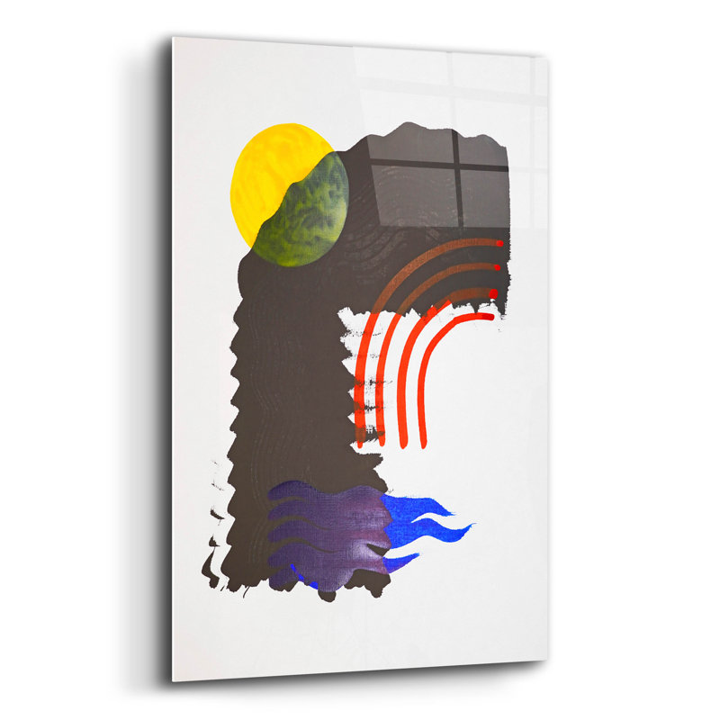  «Shifting 4» par Katie Gianni, art mural en verre acrylique, 12 po x 16 po
