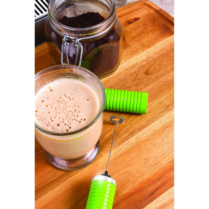 Euro Cuisine Stainless Steel Handheld Milk Frother, Green