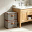 Ensemble de 2 bacs de rangement pliables avec couvercle et poignée avant, panier de rangement en tissu de grande capacité pour les vêtements, la literie, les serviettes, les livres et les articles divers, boîte de rangement empilable pour la chambre à coucher, le placard, le salon-908230011