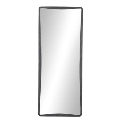 Regis Floor Mirror-Hammered Grey