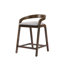 Tabouret de comptoir rembourré en bois Gurnaik-107848130-107848131