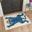 Tapis jaune / bleu / beige / mauve lavable à la machine avec envers antidérapant Valor-2058661947