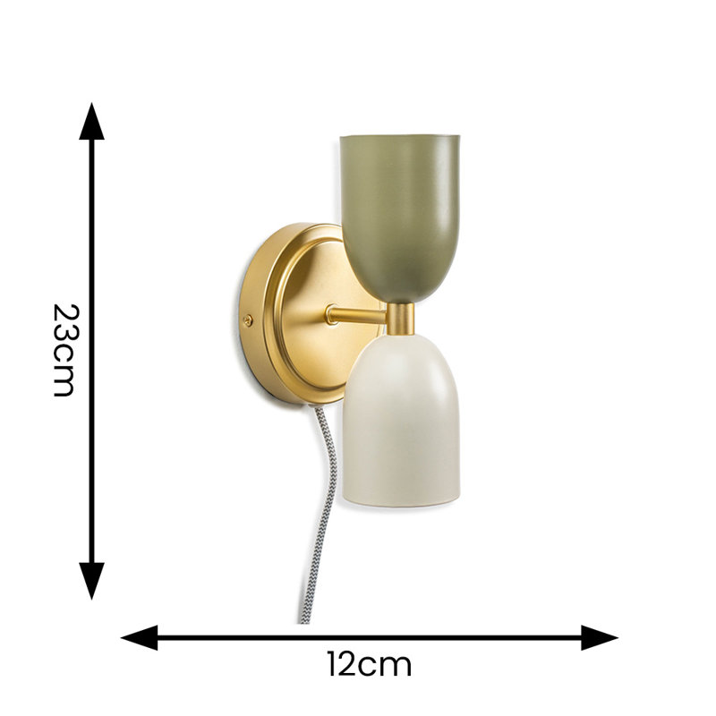 Ezzell Plug-in Armed Sconce, Yes