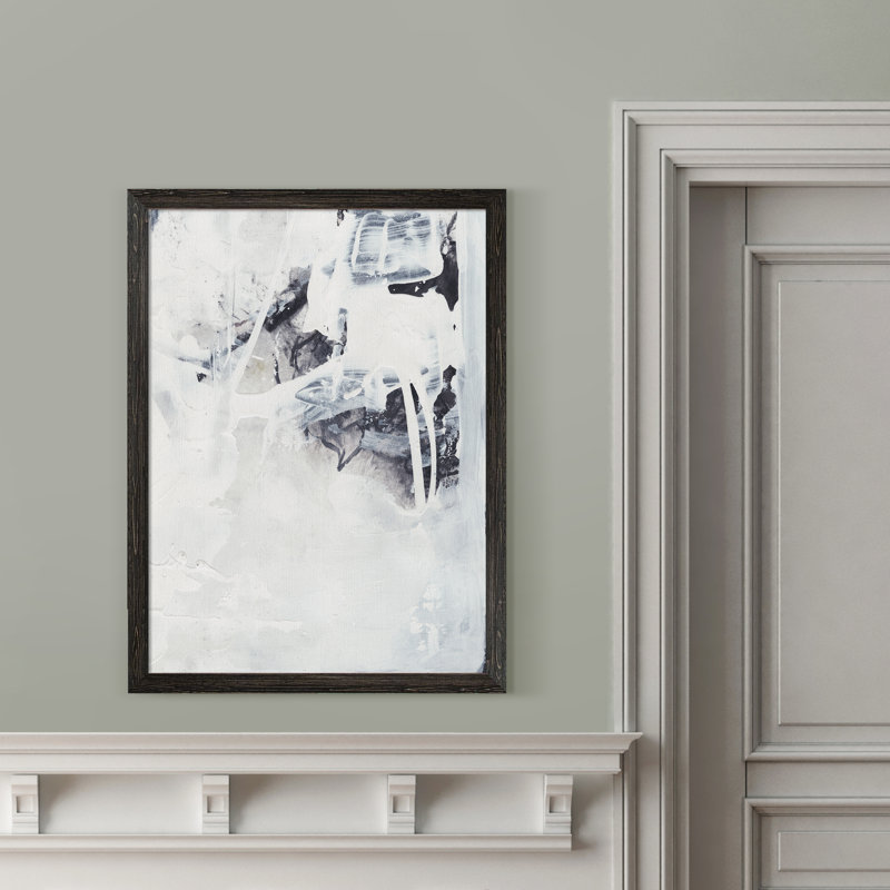 «Fire and Ice III» par Paul Cezanne - reproduction d'art encadrée, Toile encadrée ébène, H 32 po x l 44 po x P 1,3 po