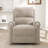 Manual Recliner Massage Chair With 8 Customizable Modes, Side Storage, And Swivel Rocker For Living Room, Bedroom, And Nursery-1400377271