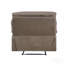 Fauteuil inclinable brun clair avec accoudoirs coussinés