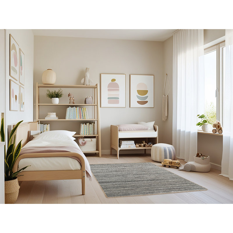 Tapis gris zone contemporaine, Rectangle 3 pi x 5 pi