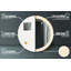 Huldar Glass Flat Wall Mirror