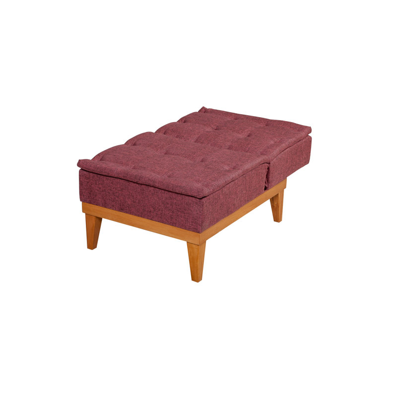 Fauteuil demi-tonneau l 23,62 po Cabrera, Rouge bordeaux