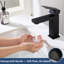 Robinet de salle de bain à poignée simple avec drain-130941266