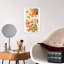 Aquarelle, oranges et fleurs, art abstrait contemporain de paysage de fruits-173403148