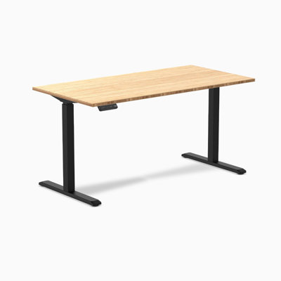 Bureau à une place - bambou / 59,1 po x 29,5 po / noir