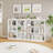 6 Cube Storage Bookshelf, 53" Tall Bookcase with Anti-Tip Design, Modern Freestanding Organizer Shelf-829823139