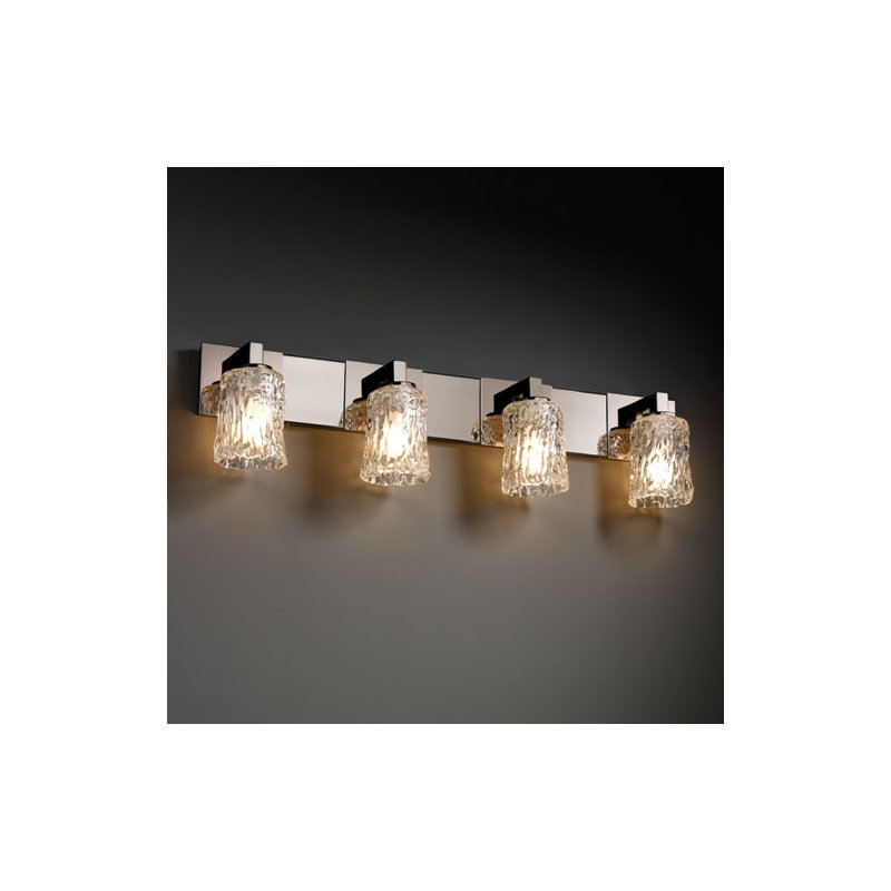 Leroux 4 - Light Bath Bar, Amber, Matte Black