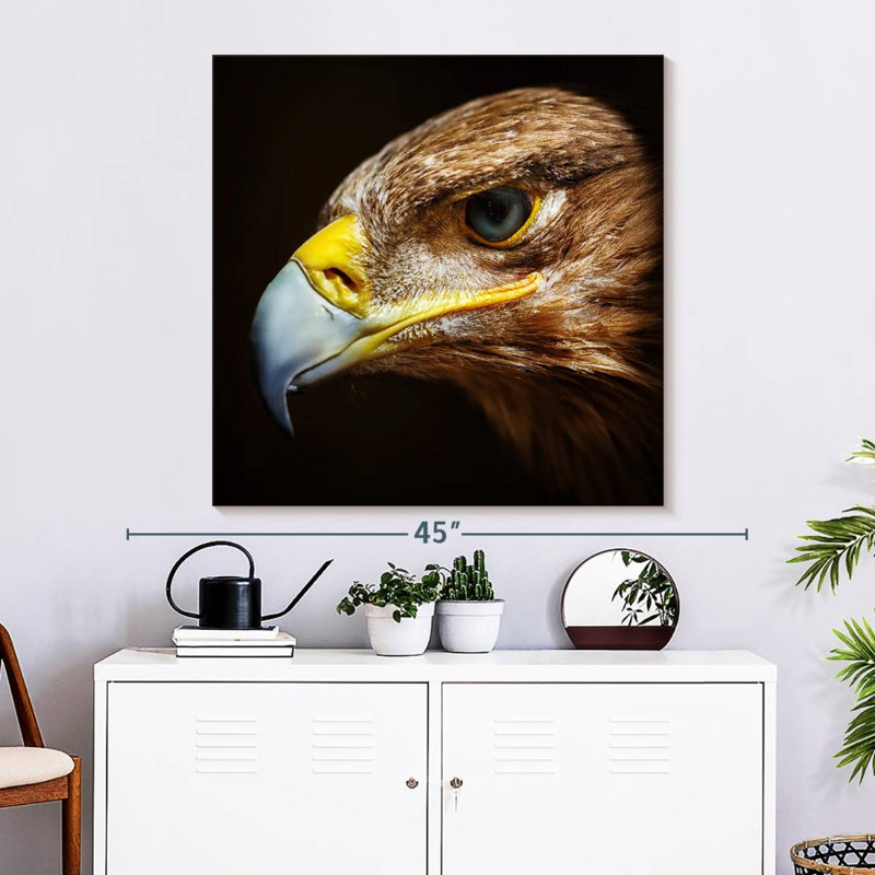 Crowle Eagle Face, 33" H x 33" W
