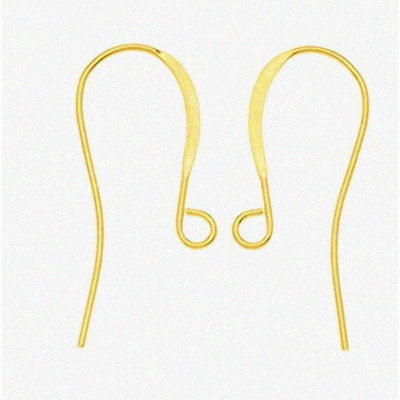20pcs Plated Sterling Silver French Earring Hooks 18mm
