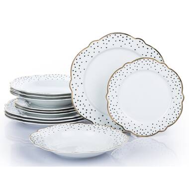 Villa D'Este Home Bodrum Porcelain China Dinnerware - Set of 18 & Reviews