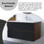 36 po  Meuble-lavabo mural 2 tiroirs-180384652