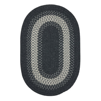 Tapis gris anthracite / gris en laine tissé à la main Athenia