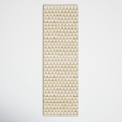 Addy Hand-Woven Brown Geometric Jute Rug