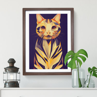 Cat Deco No.1 1 Piece Single Picture Frame Wall Art