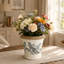 Ensemble de 2 pots à fleurs en céramique 7 pouces avec motif floral