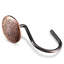 Anneaux de crochets de rideau de douche en bronze - Ensemble de 12 anneaux de crochets de douche en métal antirouille