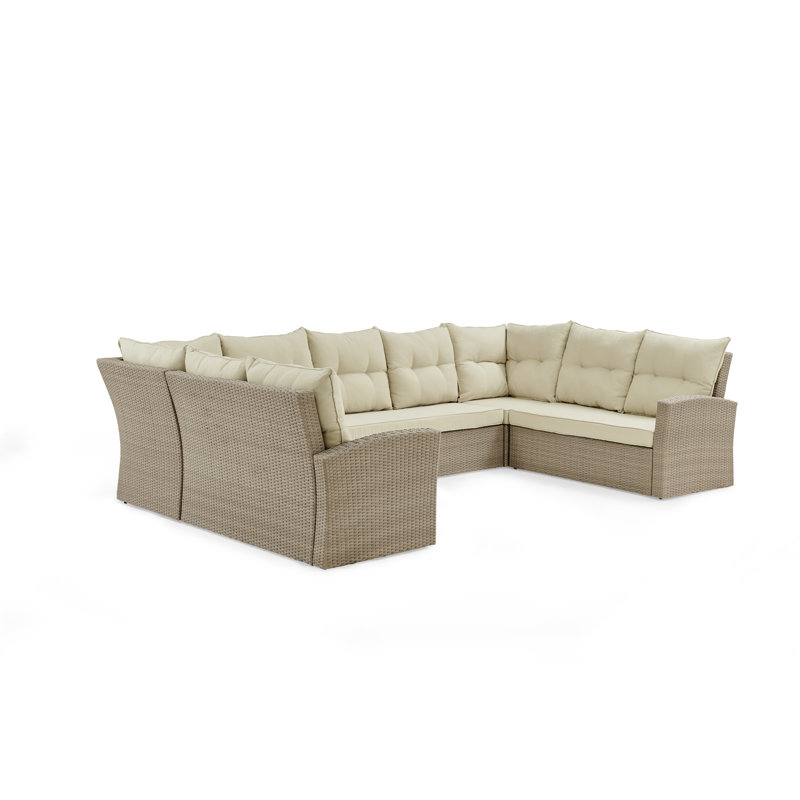 320.7cm Wide Patio Sectional with Cushions