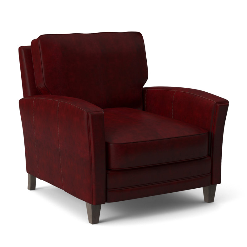 Zion Armchair, Stone, Anilina Cacao Genuine Leather