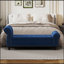 Banc de lit en velours capitonné avec rangement 64,5 po-2143219897